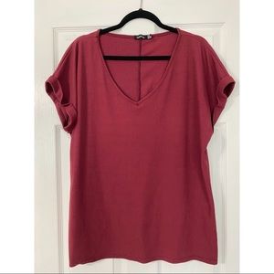 Ribbed Short Sleeve T-Shirt